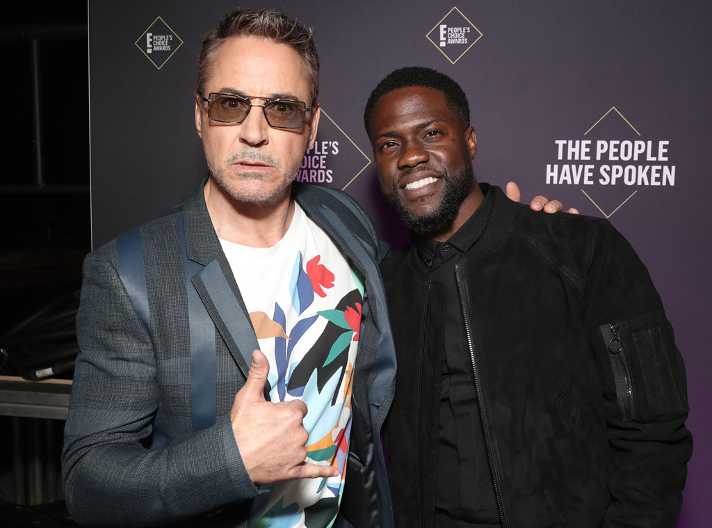 Robert Downey Jr., Kevin Hart, 2019 E! People's Choice Awards, Backstage